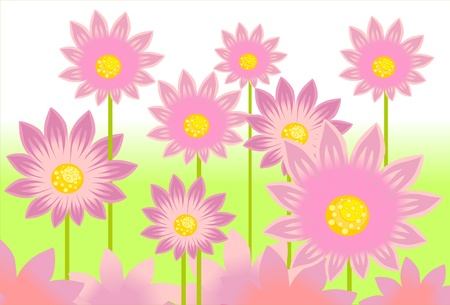 flowers backgroundのイラスト素材