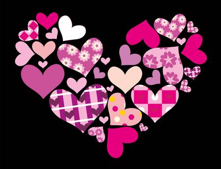 heart backgroundのイラスト素材