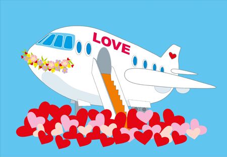 love planeのイラスト素材