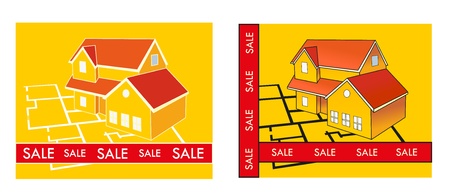 sale houseのイラスト素材