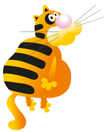 illustration - big catのイラスト素材