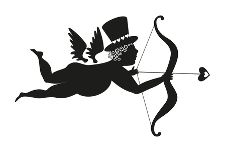 black angel isolatedのイラスト素材