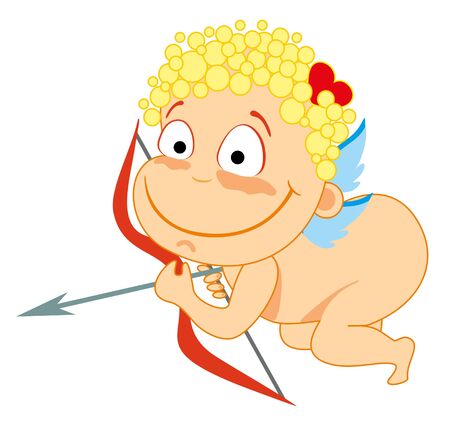 illustration. Love angel.のイラスト素材