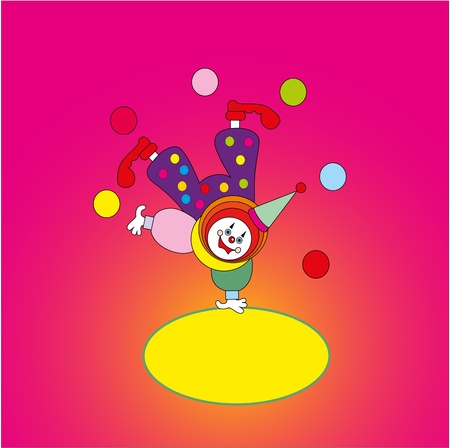 children's toy - the clownのイラスト素材