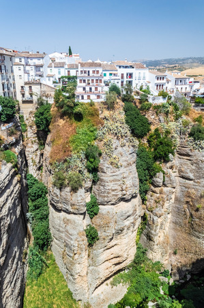 The town of Ronda, Spainの写真素材