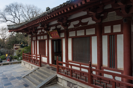 HUAQING, CHINA, 25 DECEMBER 2017: Beautiful chinese traditional architecture in Huaqing Palaceのeditorial素材
