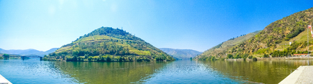 Vineyards of the Douro Valley in Pinhao, Portugalの写真素材