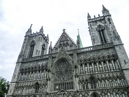 Trondheim Nidaros Cathedral, Norwayの写真素材