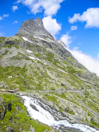 Mountain landscape in Norwayの写真素材