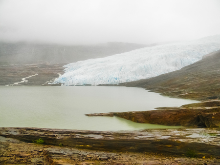The Svartisen Glacier, Norwayの写真素材