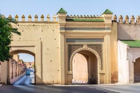 Gate in Meknes, Moroccoの写真素材