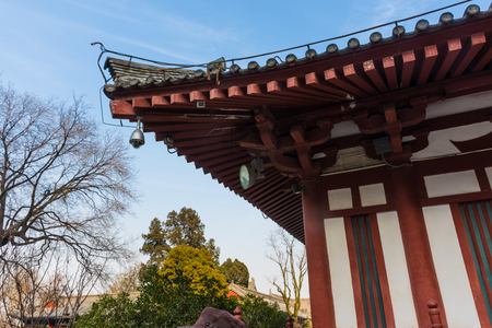 HUAQING, CHINA, 25 DECEMBER 2017: Beautiful chinese traditional architecture in Huaqing Palaceのeditorial素材
