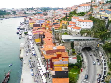 The Douro river in Porto, Portugalの写真素材