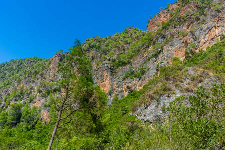 Mountains of Talassemtane National Park, Moroccoの写真素材