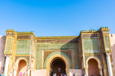 Bab Mansour Arch in Meknes, Moroccoのeditorial素材