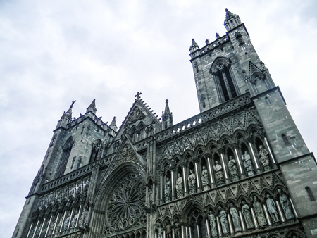 Trondheim Nidaros Cathedral, Norwayの写真素材