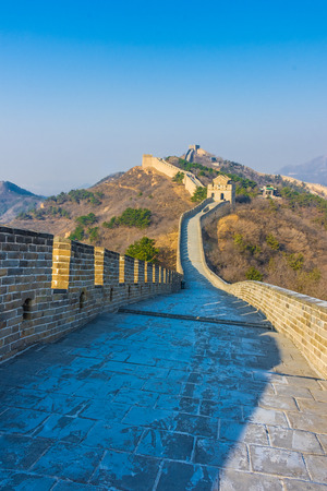 The Great Wall of China, section of Badaling, Chinaの写真素材
