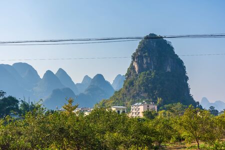 Landscape of Yangshuo scenic area, chinaの写真素材
