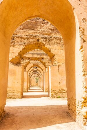 Meknes Royal Stables of the romans, Moroccoの写真素材