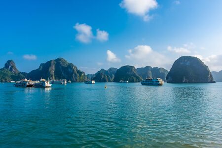 Beautiful landscape of Ha Long Bay, Vietnamの写真素材