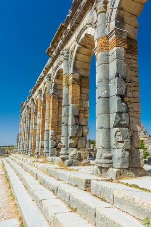 Roman ruins of Volubilis, Moroccoの写真素材