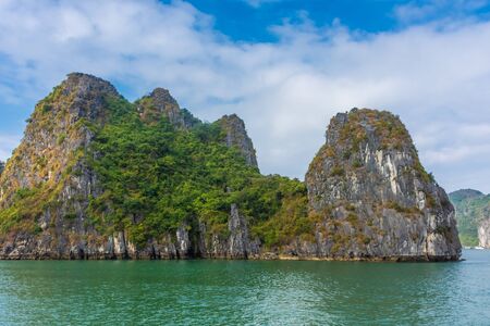 Beautiful landscape of Ha Long Bay, Vietnamの写真素材