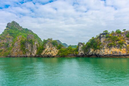 Beautiful landscape of Ha Long Bay, Vietnamの写真素材