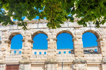 The Roman Arena of Pula, Croatiaの写真素材