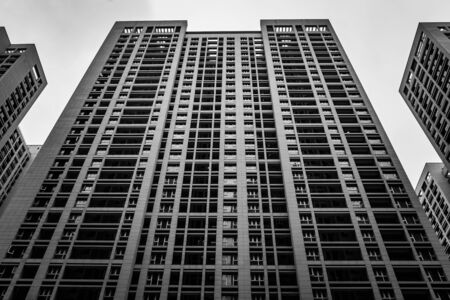 SHENZHEN, CHINA, 02 JANUARY 2020: Enormous Block of flats in Shenzhen