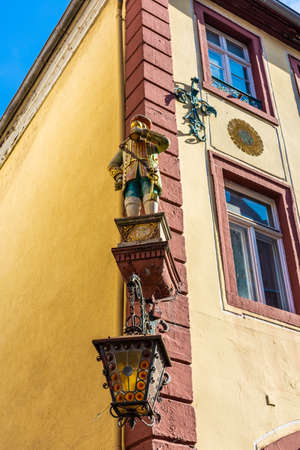 Old buildings in Heidelberg, Germanyの写真素材