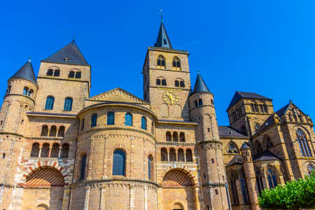 View of Trier Cathedral, Germanyの写真素材