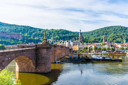 HEIDELBERG, GERMANY, 20 JULY 2020: Old Bridge of Heidelbergのeditorial素材