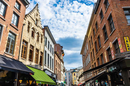 ANTWERP, BELGIUM, 22 JULY 2020: Old buildings of Antwerpのeditorial素材