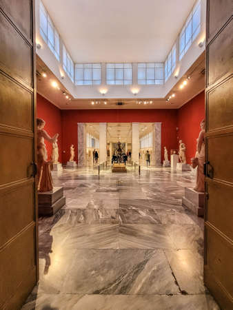 ATHENS, GREECE, 12 DECEMBER 2021: National archaeological museumのeditorial素材