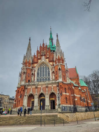 KRAKOW, POLAND, 7 JANUARY 2022: St. Joseph Churchのeditorial素材