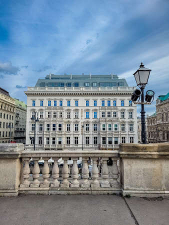 VIENNA, AUSTRIA, FEBRUARY 19 2022: The historic Hotel Sacherのeditorial素材