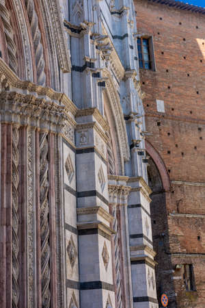 The Baptistery of Siena Cathedral, Tuscany, Italyの写真素材