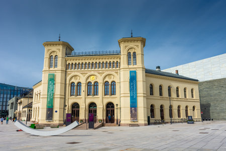 Oslo, Norway, 7 August 2022: Nobel Peace prize Center, the place where is held the ceremony for the nobel peace prizeのeditorial素材