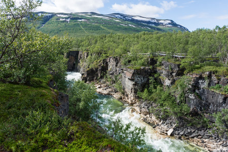 Landscape of Abisko National Park, Sweden