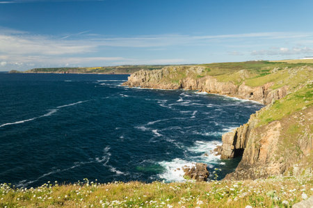 Land's End coastal landscape, England