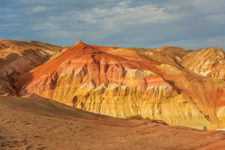 The Red Canyon of the Aral Sea, Uzbekistanの写真素材