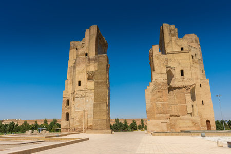 Gates of Shahrisabz in Uzbekistanの写真素材