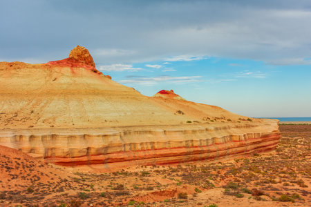 The Red Canyon of the Aral Sea, Uzbekistanの写真素材