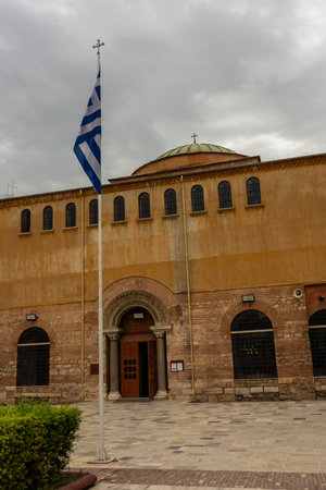 Monument in the city center of Thessaloniki, Greeceの写真素材