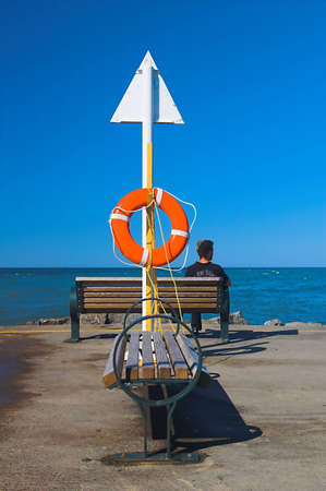 Think safety firstの写真素材