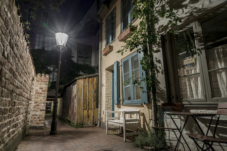 Baker corridor in the angel mine in luebeckの写真素材