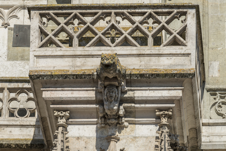 Figure at Cathedral of St. Peter in Regensburgの写真素材