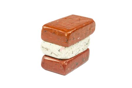 Flag of Austria with wax crayonの写真素材