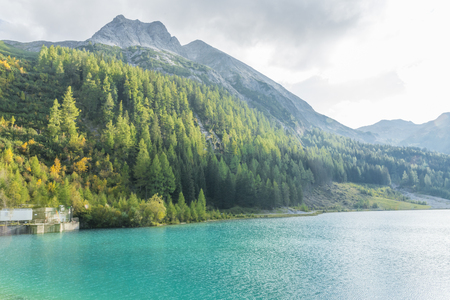 Lake Schlierersee in Lungau in Austriaの写真素材