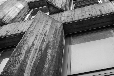 Big concrete walls of a houseの写真素材